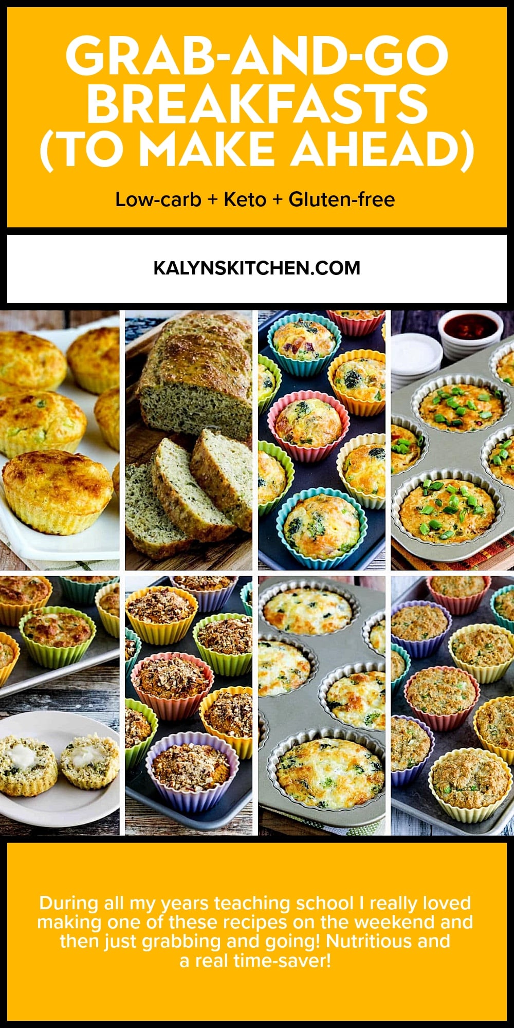 Pinterest image of Grab-and-Go Breakfasts (to Make Ahead)