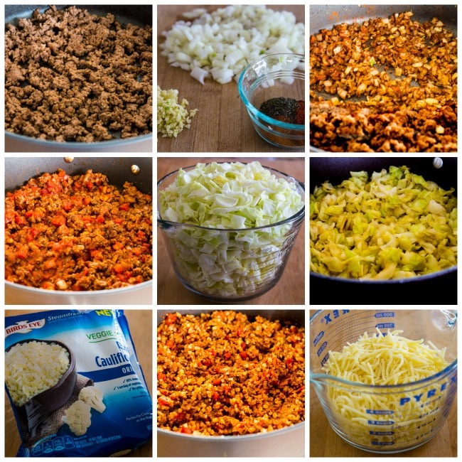 Low-Carb Deconstructed Stuffed Cabbage Casserole found on KalynsKitchen.com