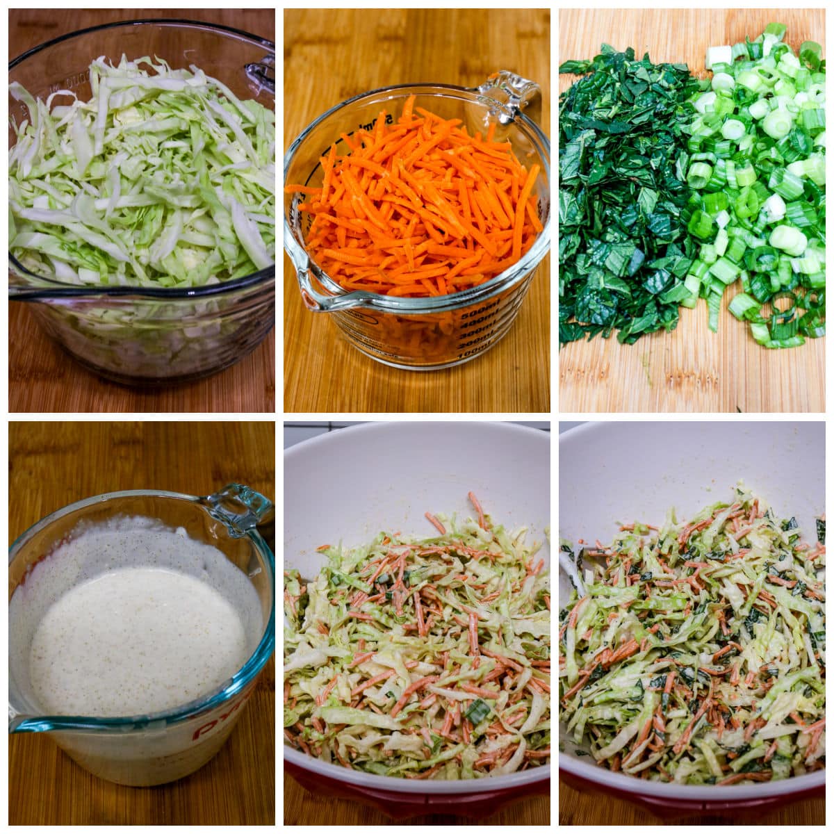 Moroccan Salad process shots collage.