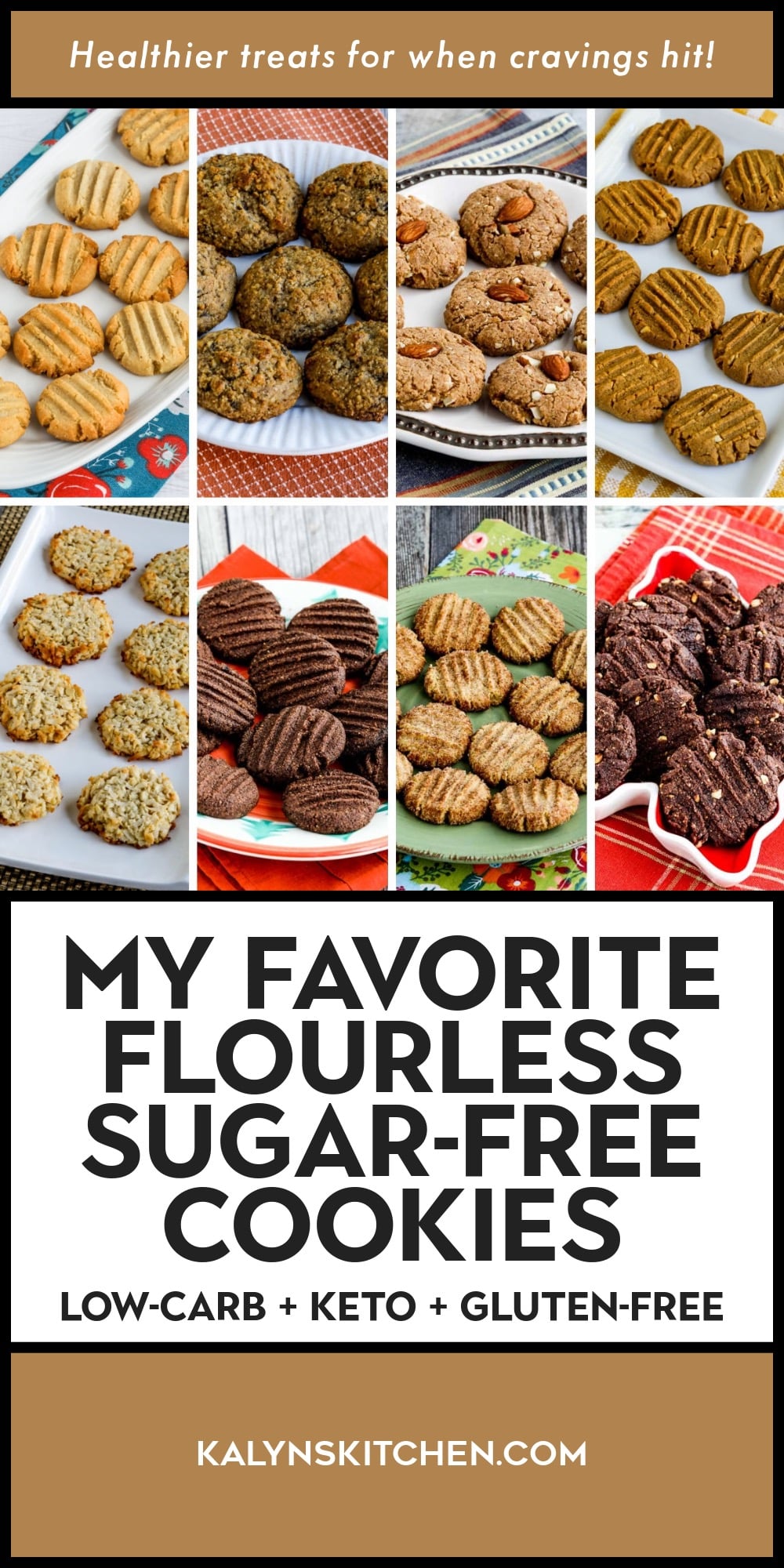 Pinterest image of My Favorite Flourless Sugar-Free Cookies